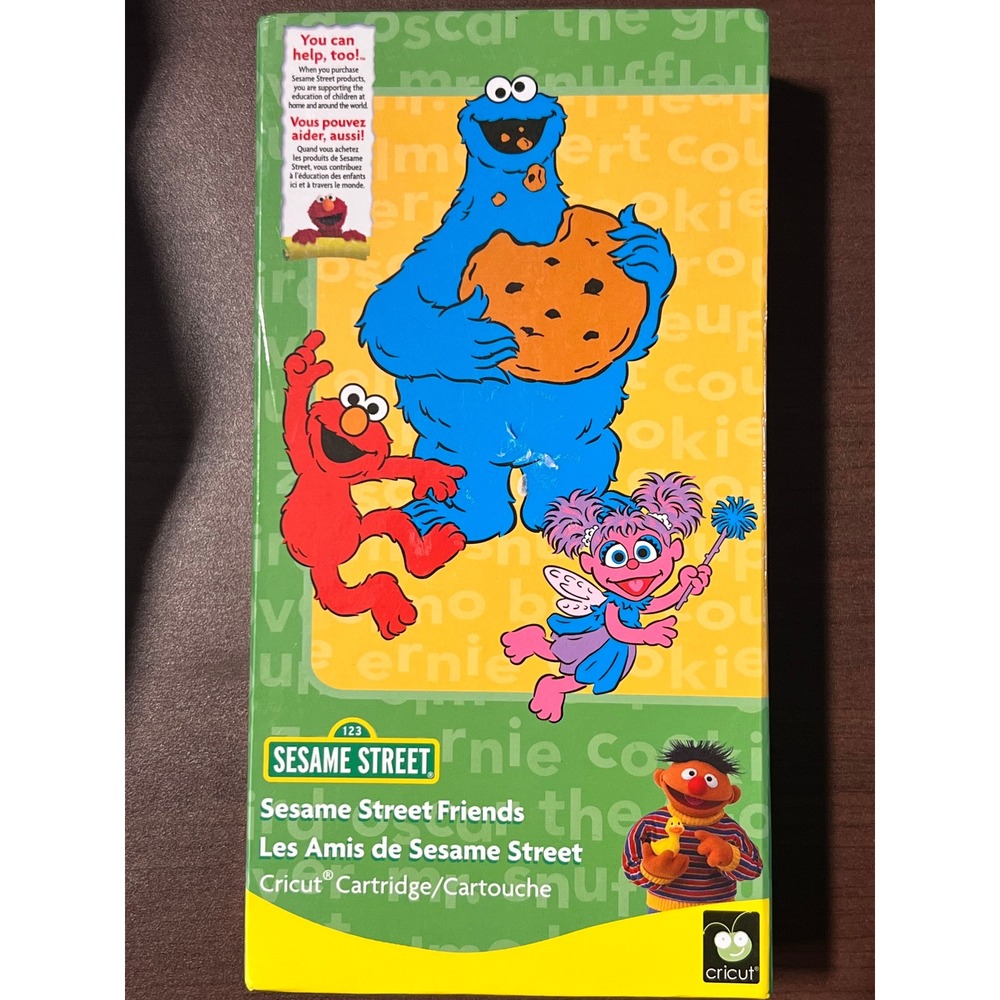 Cricut Catridge Sesame Street Friends Scrapbook Craft Elmo